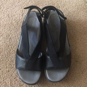 NAOT Black Raven Muscat Open Toe Sandals w/ Velcro